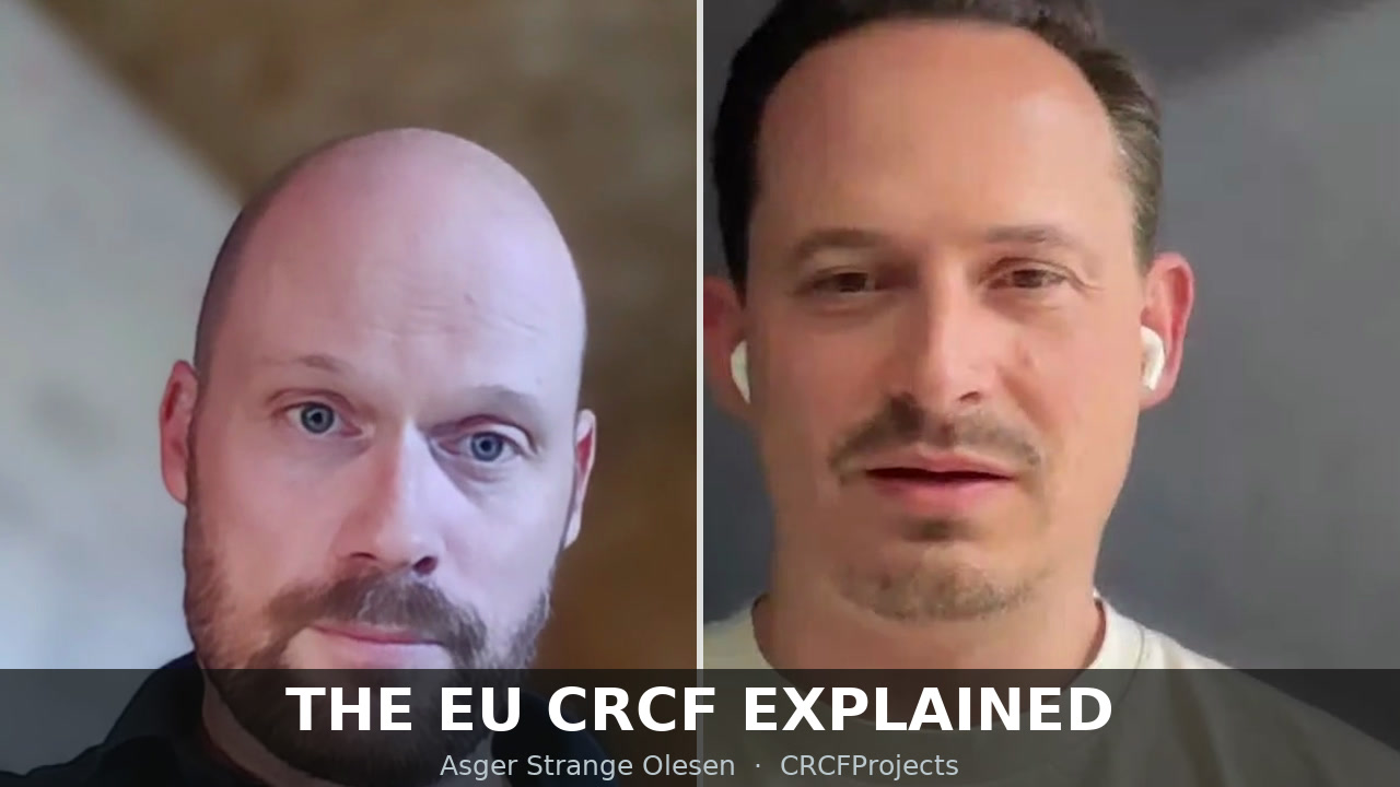Asger Strange Olesen in conversation about the EU CRCF